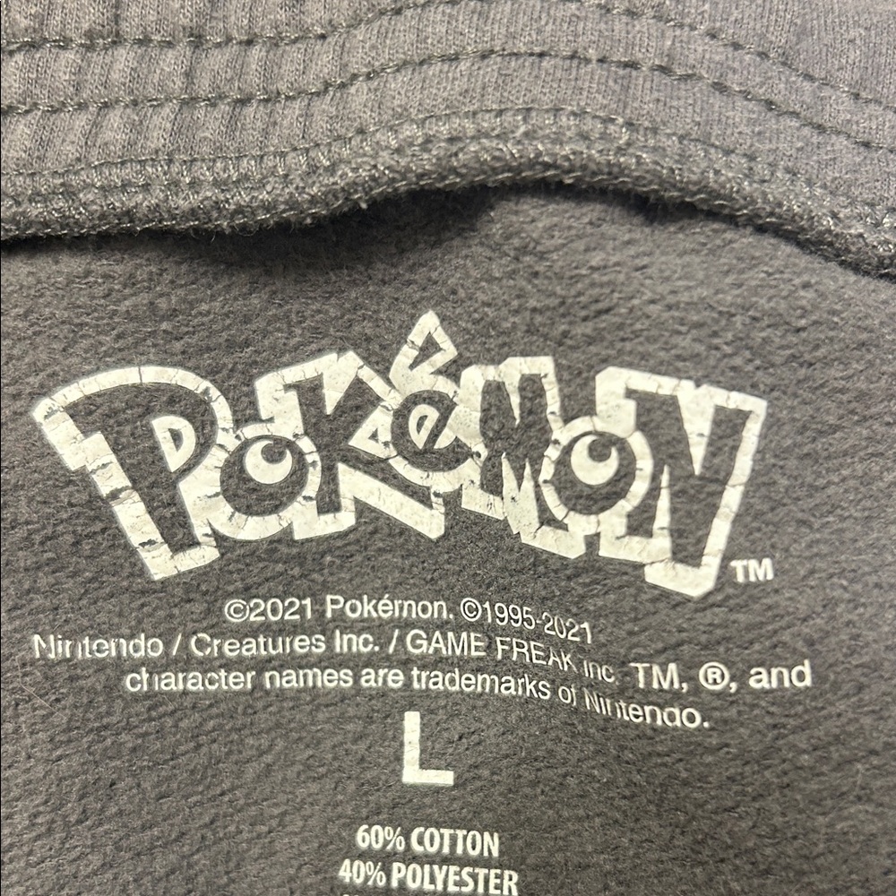 Pokemon Gray Kids Bottoms with Pikachu Design - Picture 2 of 3